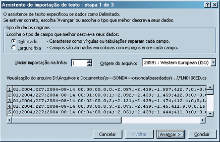 Excel - Asistente de Importação 1