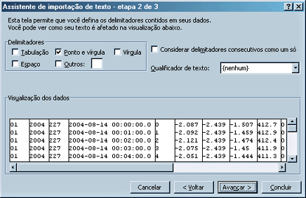 Excel - Asistente de Importação 2