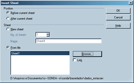 OpenOffice - Inserir Planilha